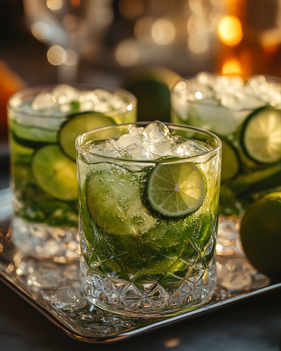 Caipirinhas servidas na festa
